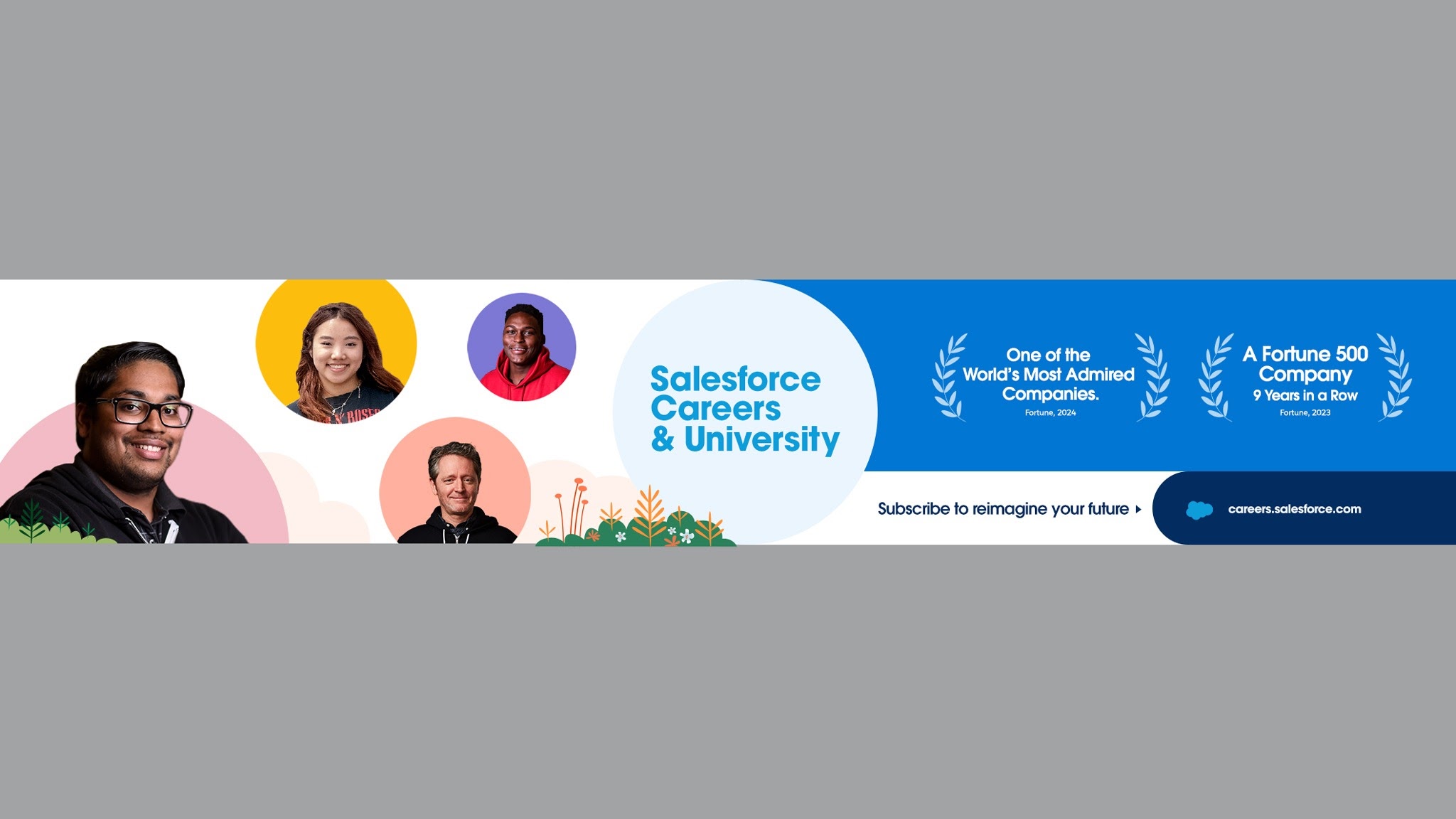 Salesforce Careers & University YouTube banner