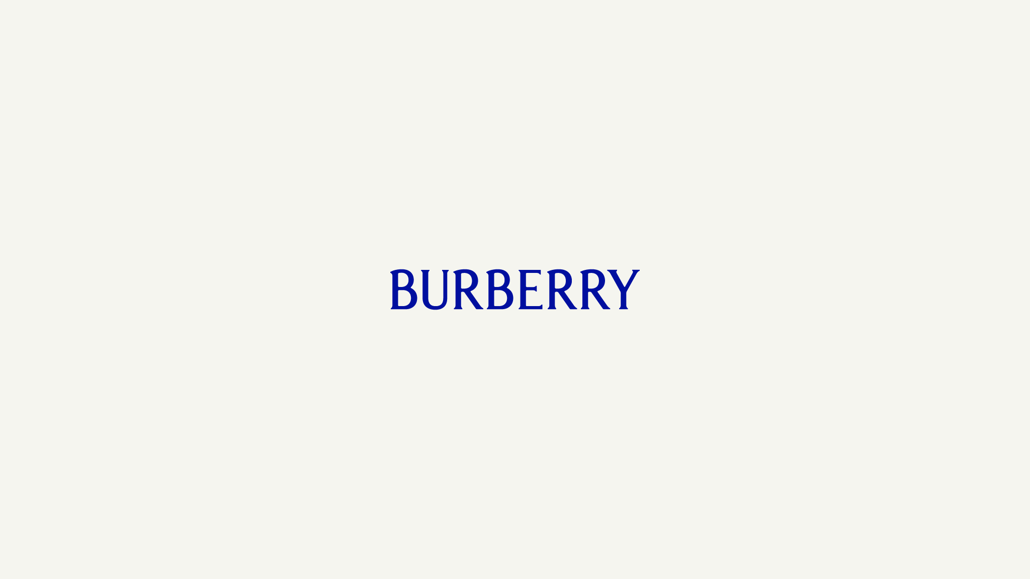 Burberry YouTube banner