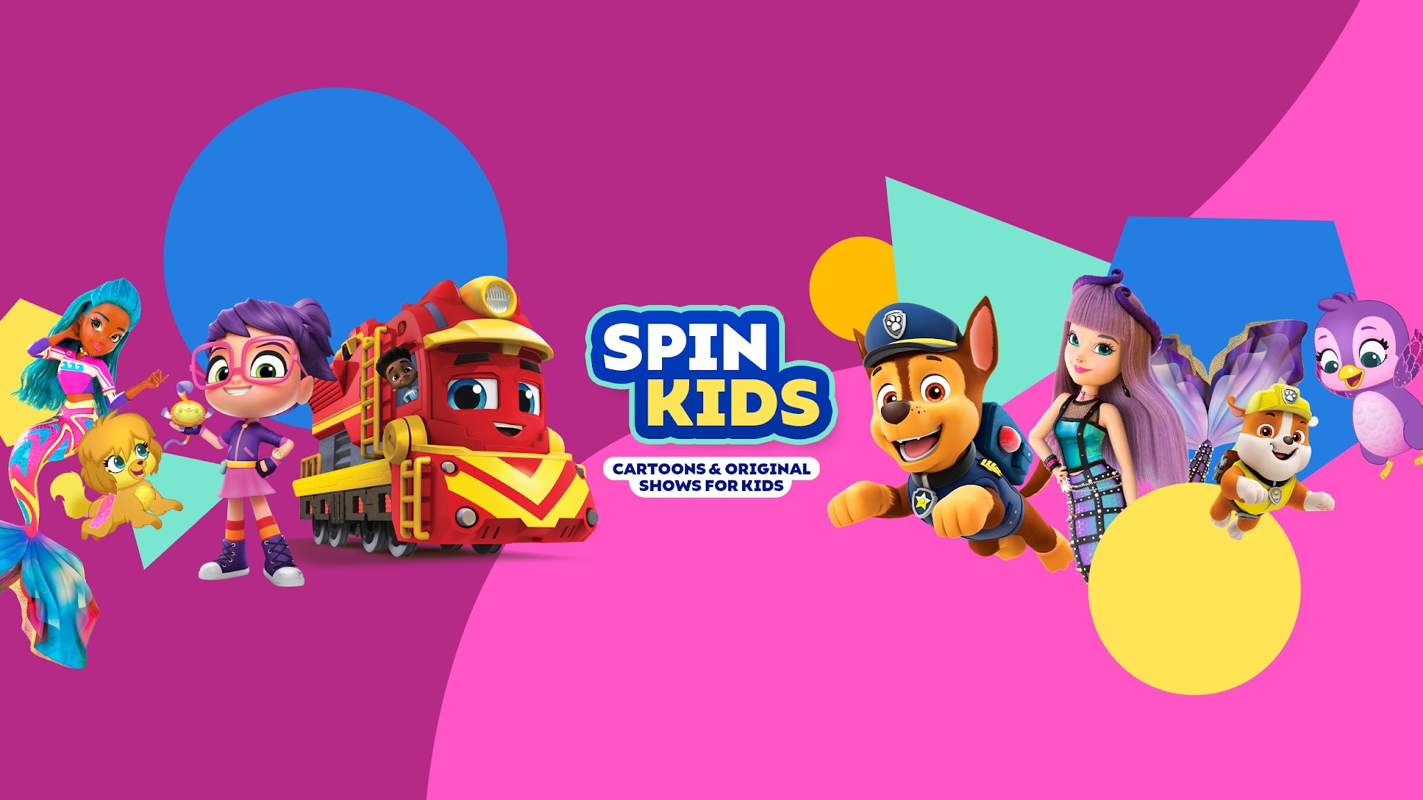 Spin Kids - Cartoons & Original Shows for Kids YouTube banner