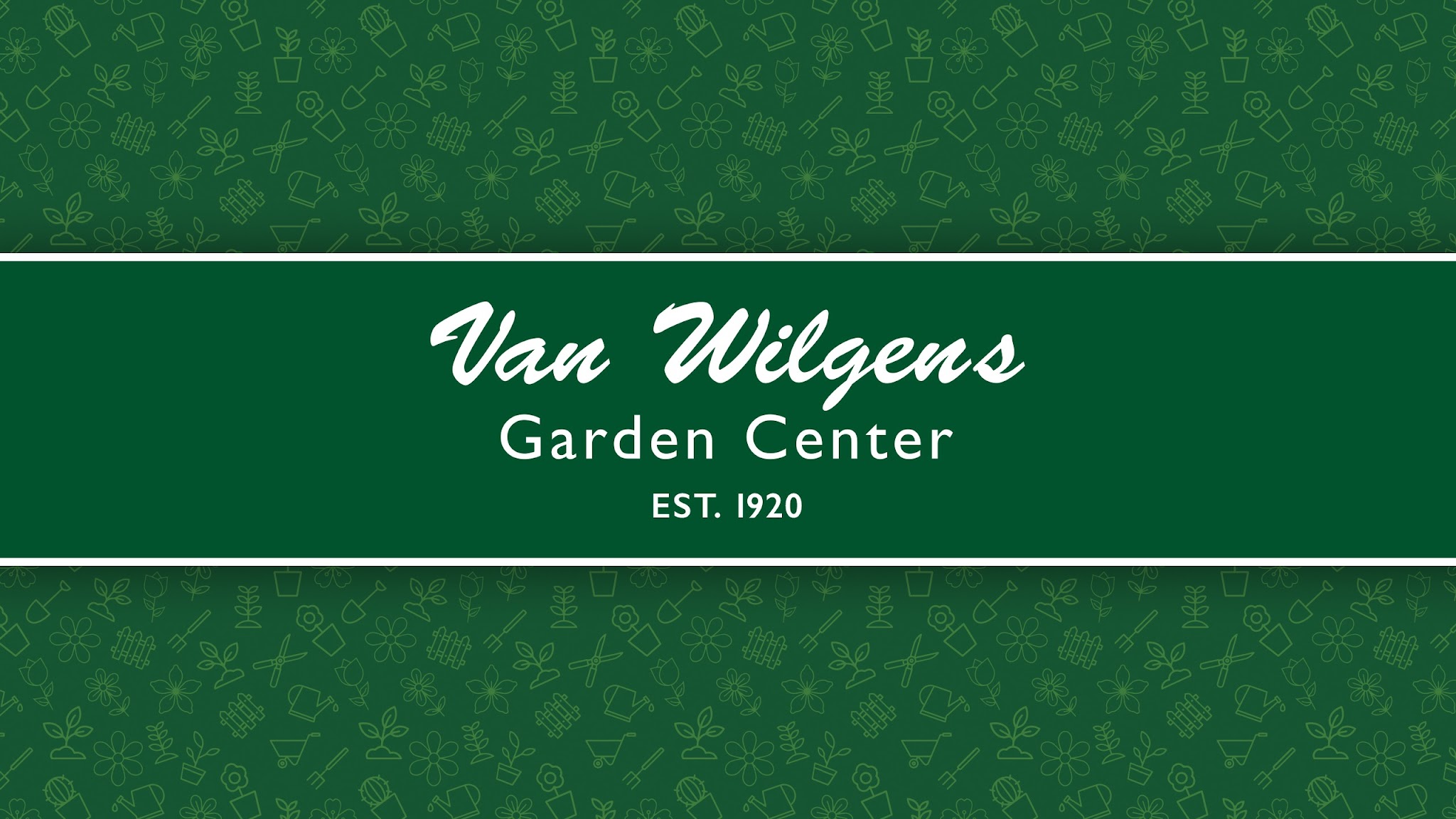 Van Wilgen's Garden Center YouTube banner