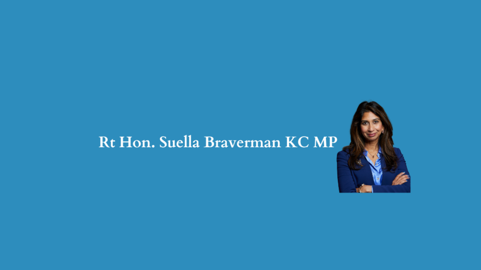 Suella Braverman MP YouTube banner