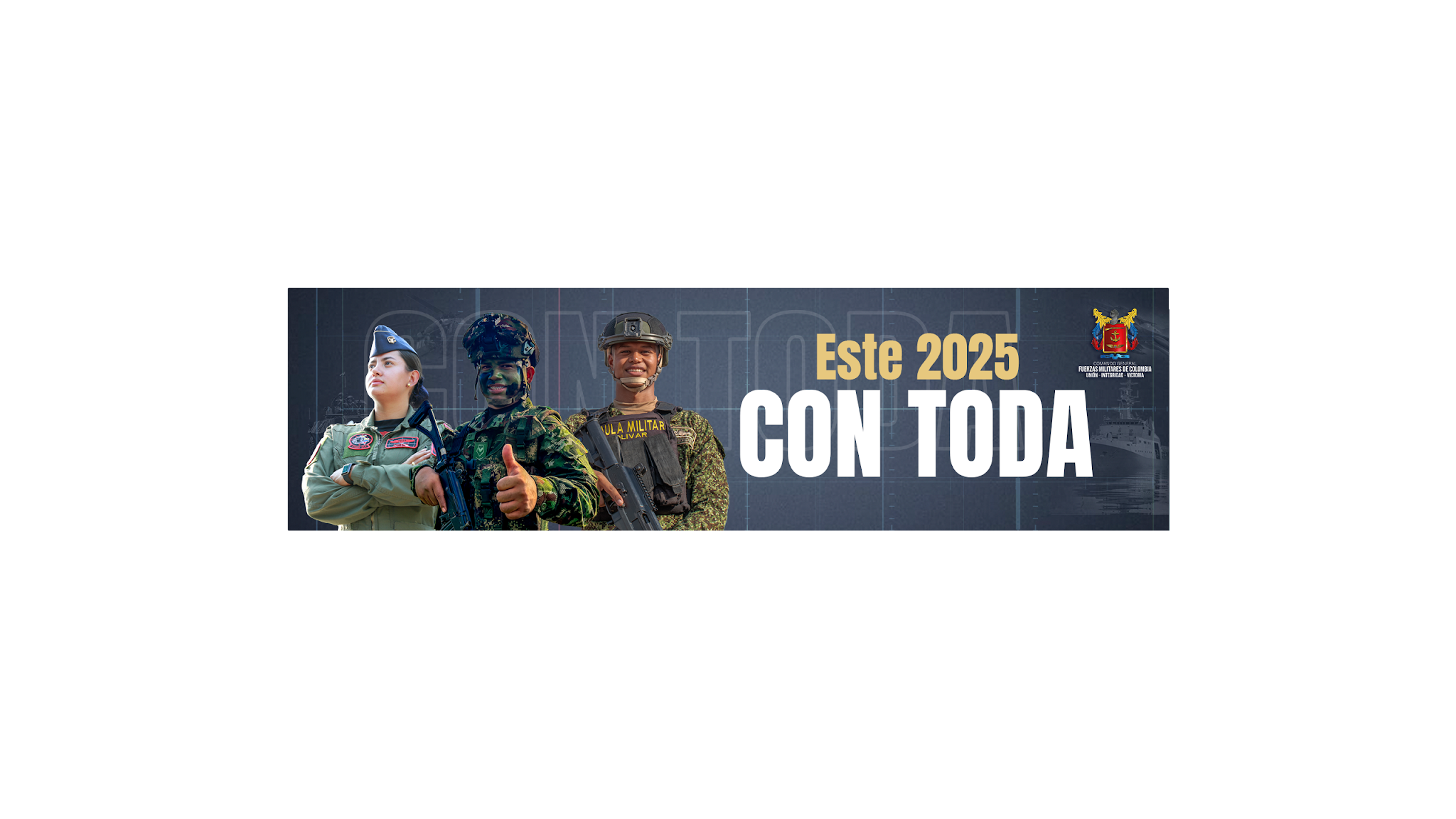 Fuerzas Militares de Colombia YouTube banner