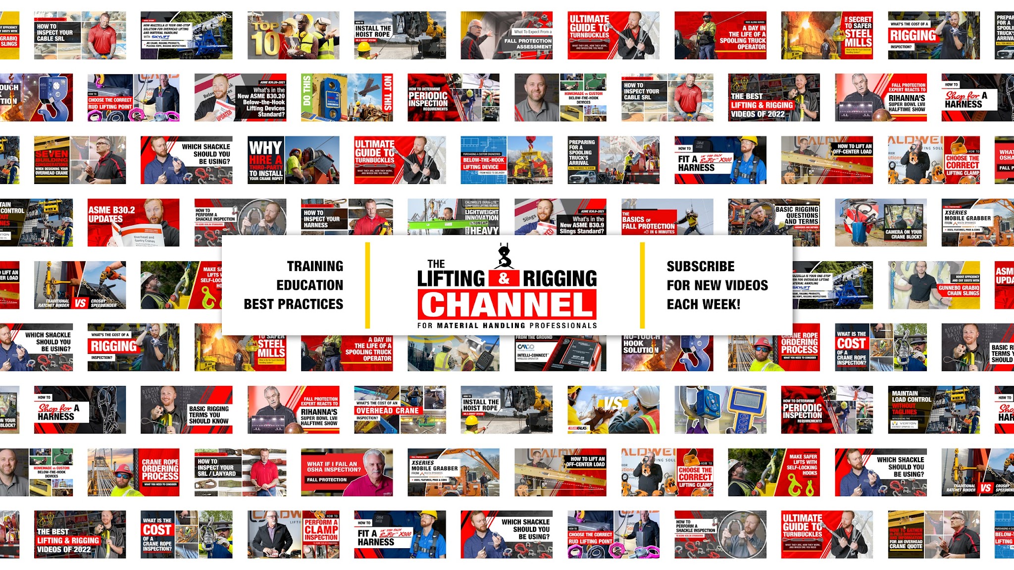 The Lifting & Rigging Channel YouTube banner