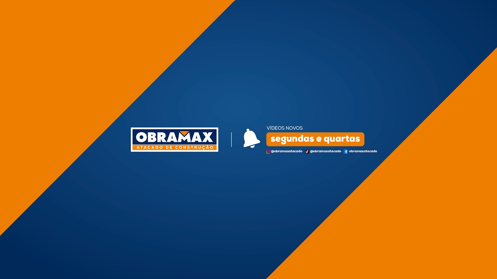 Obramax | Atacado de materiais de construção! YouTube banner