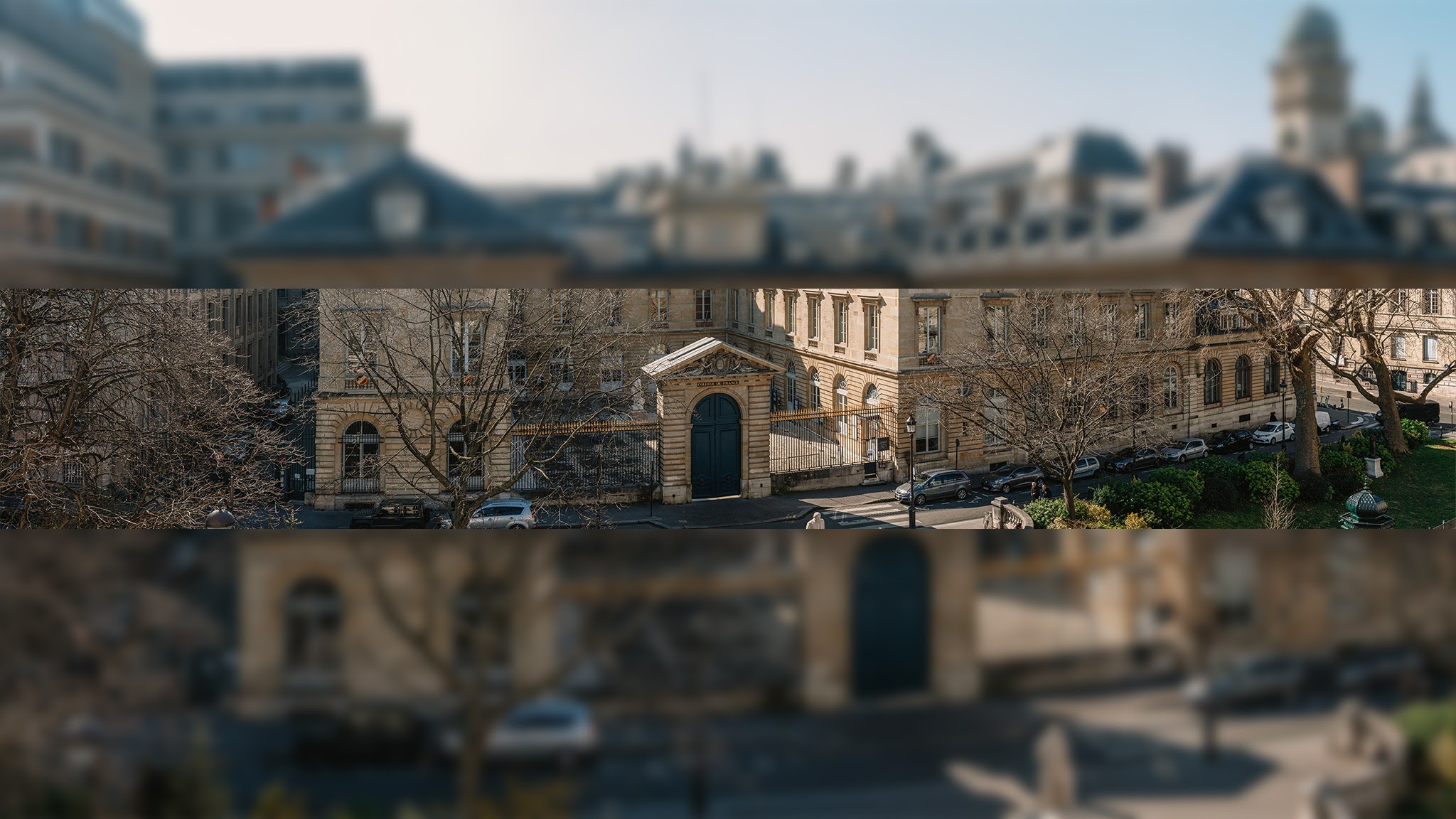 Collège de France YouTube banner