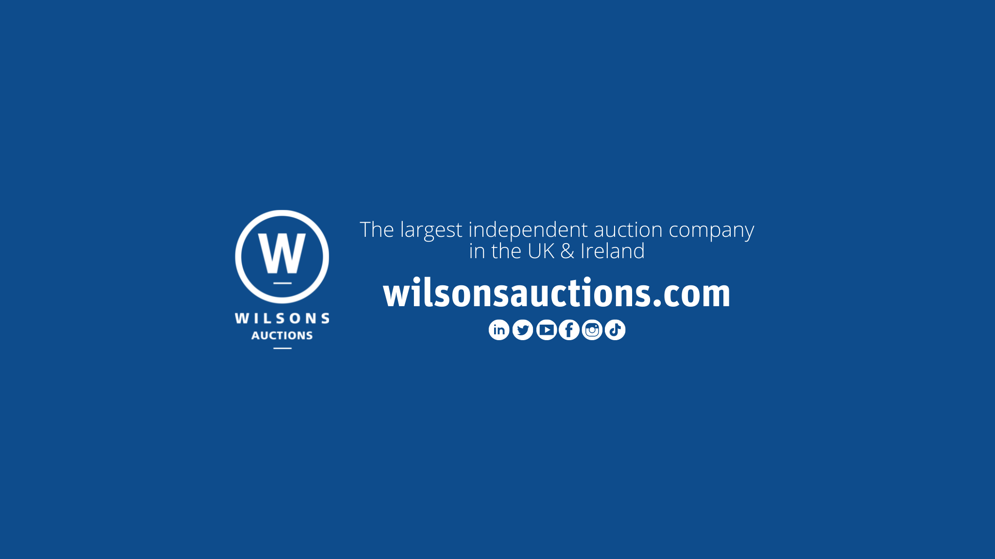 Wilsons Auctions YouTube banner