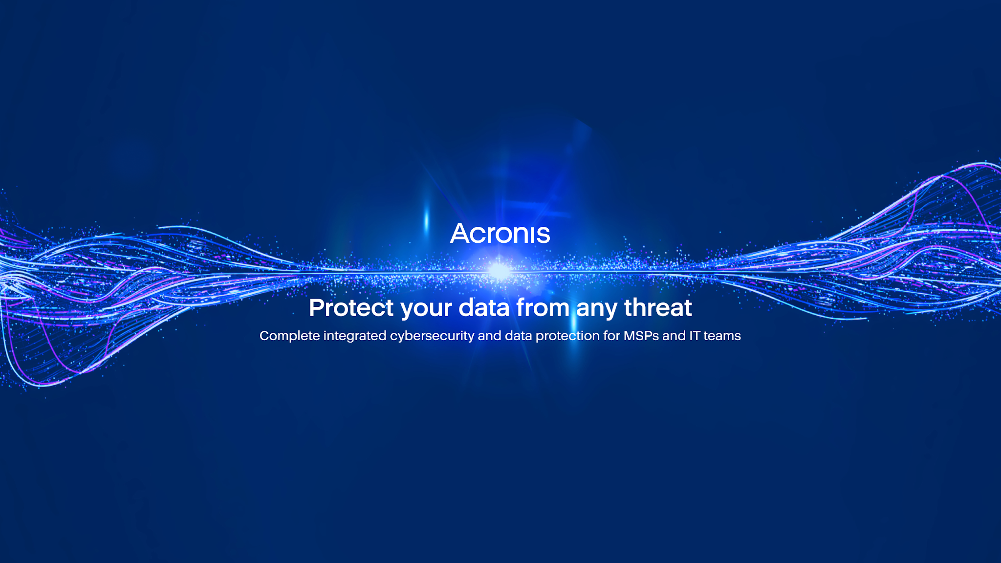 Acronis YouTube banner