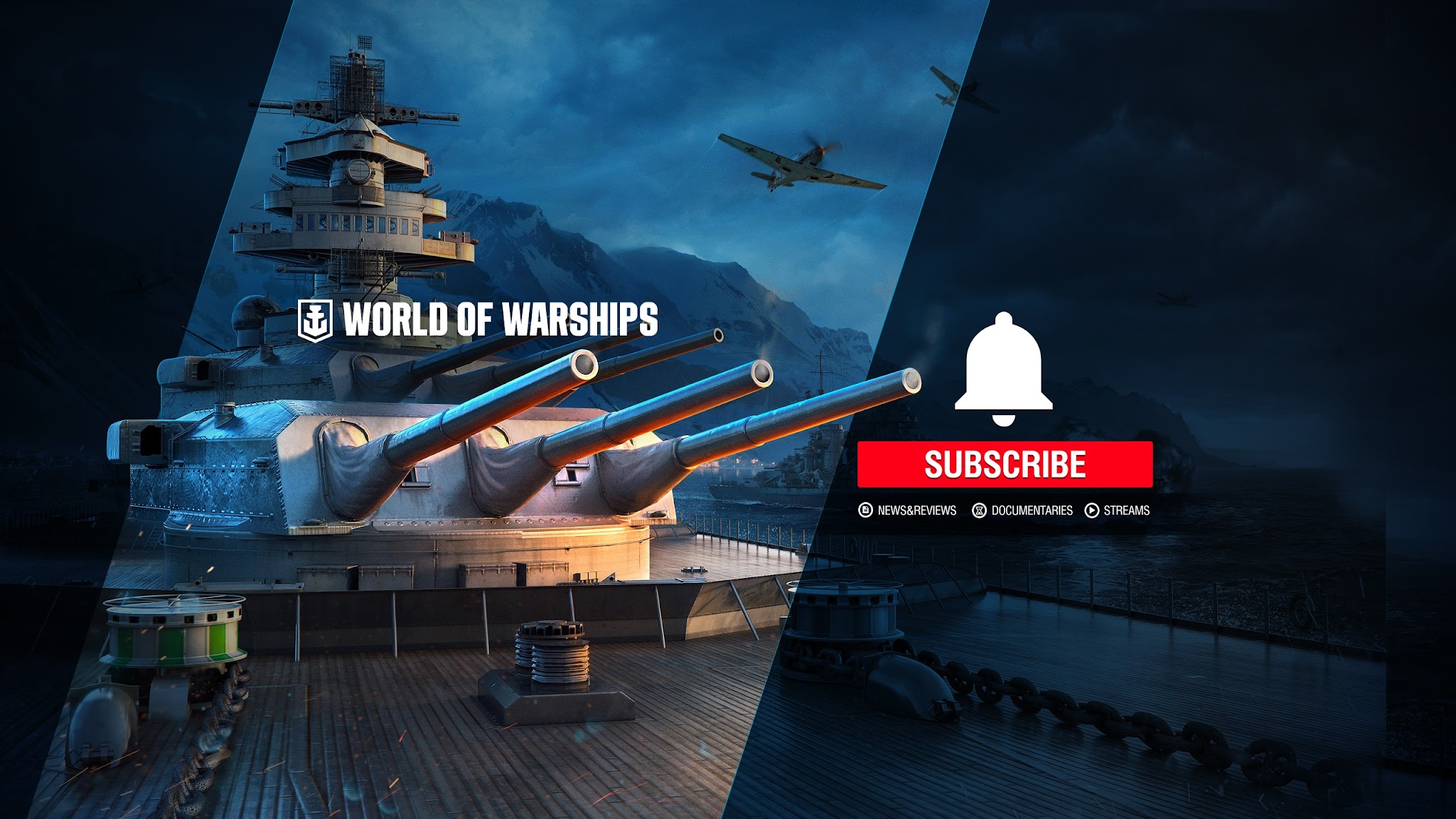 World of Warships Official Channel YouTube banner