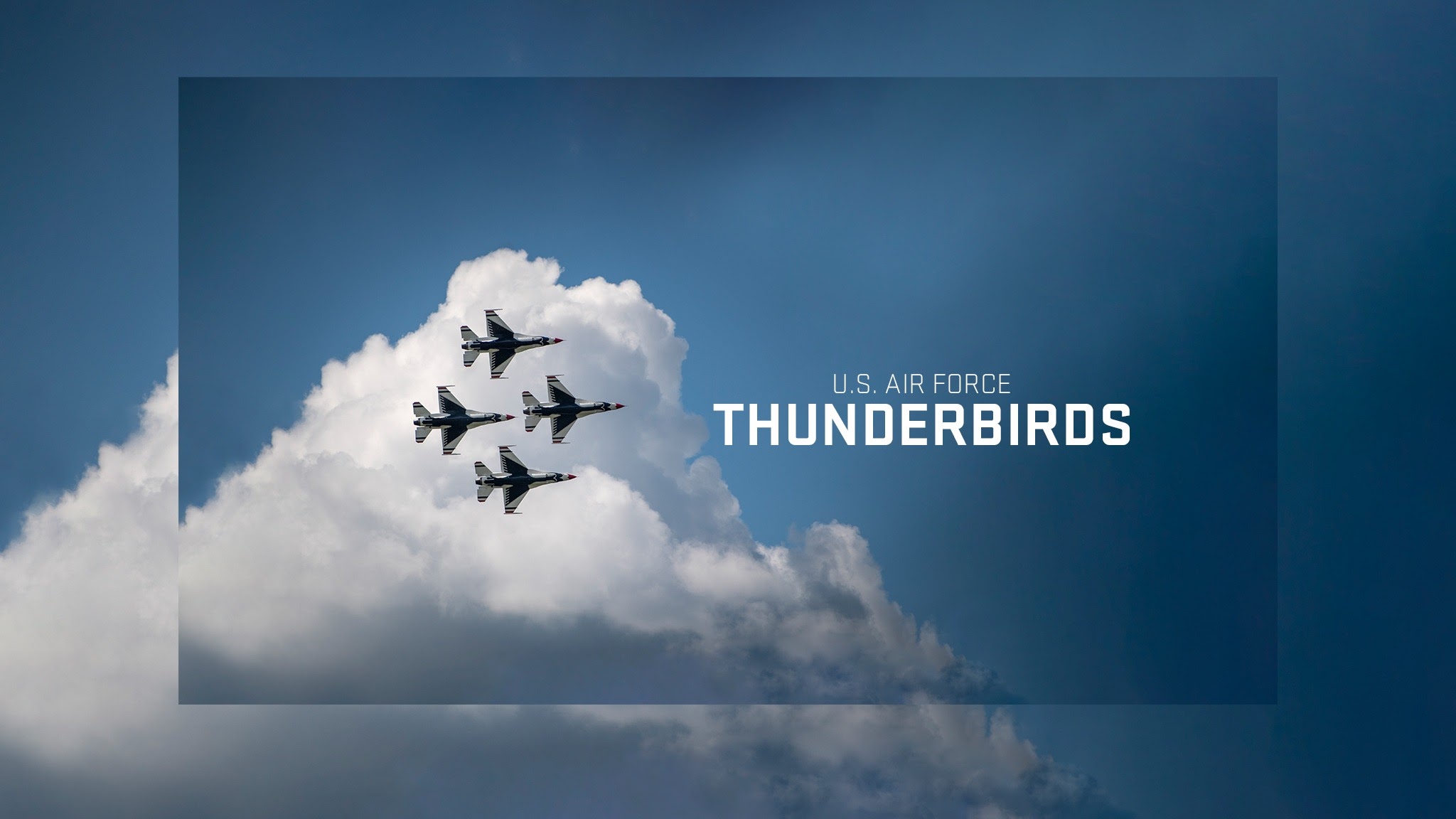 Air Force Thunderbirds YouTube banner