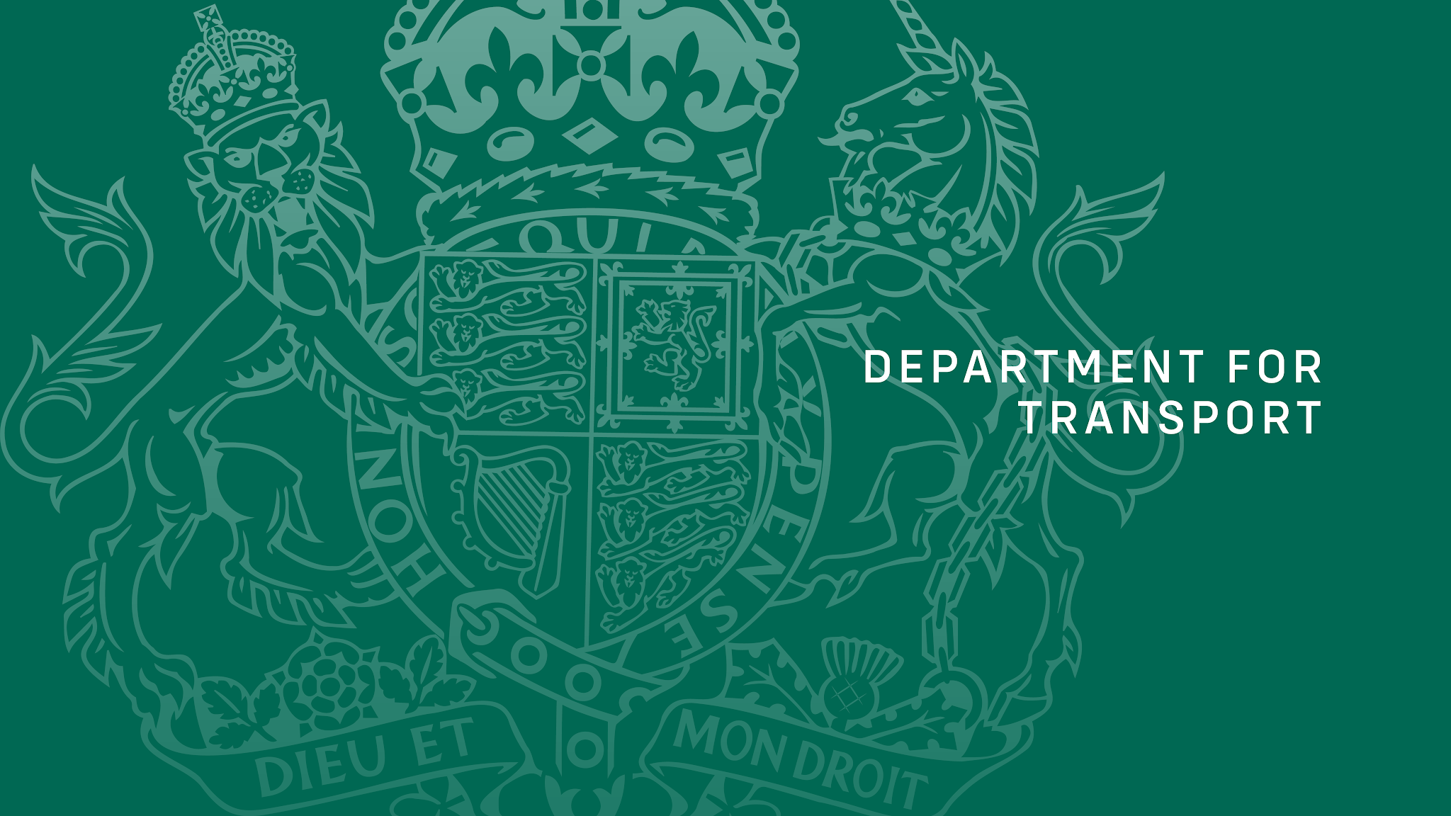 Department for Transport YouTube banner