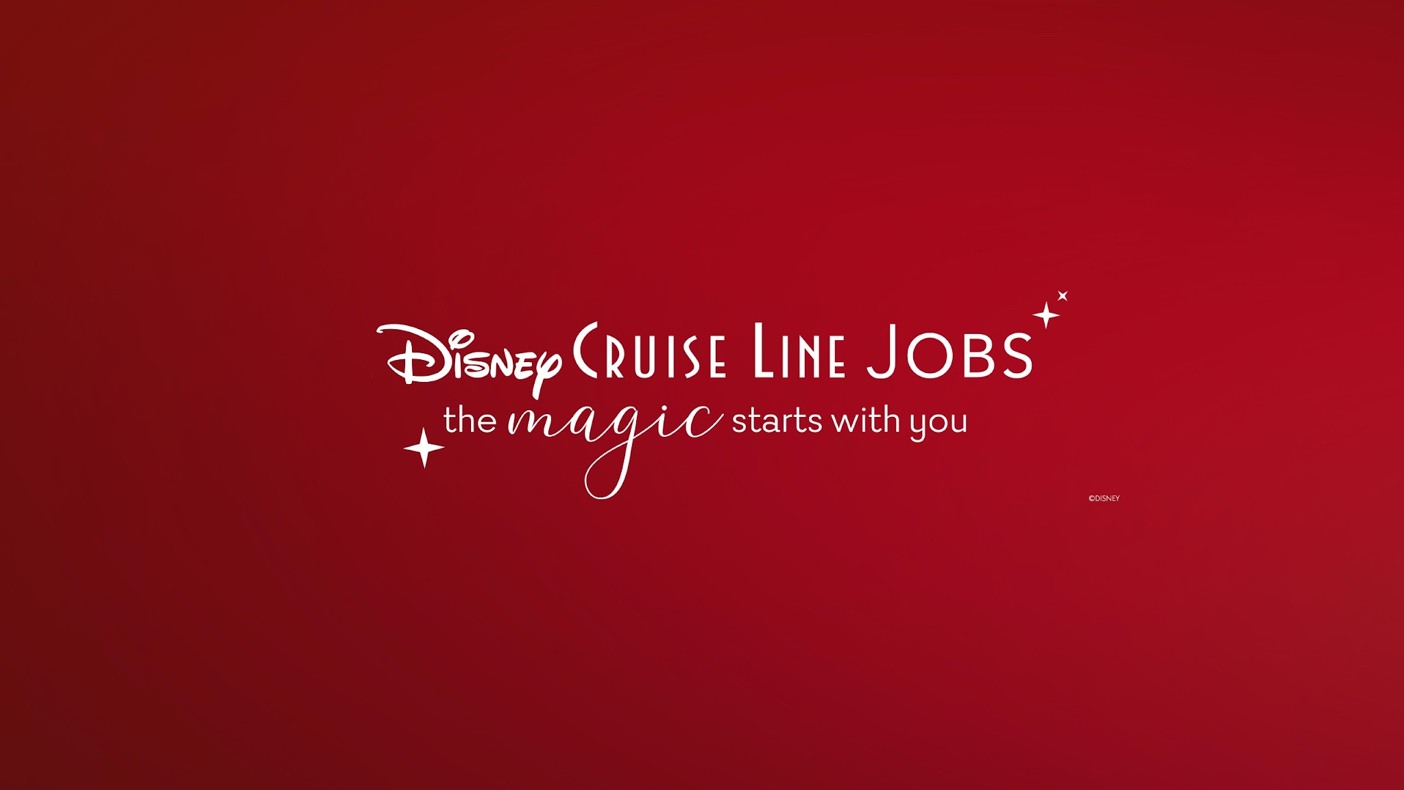 Disney Cruise Line Jobs YouTube banner