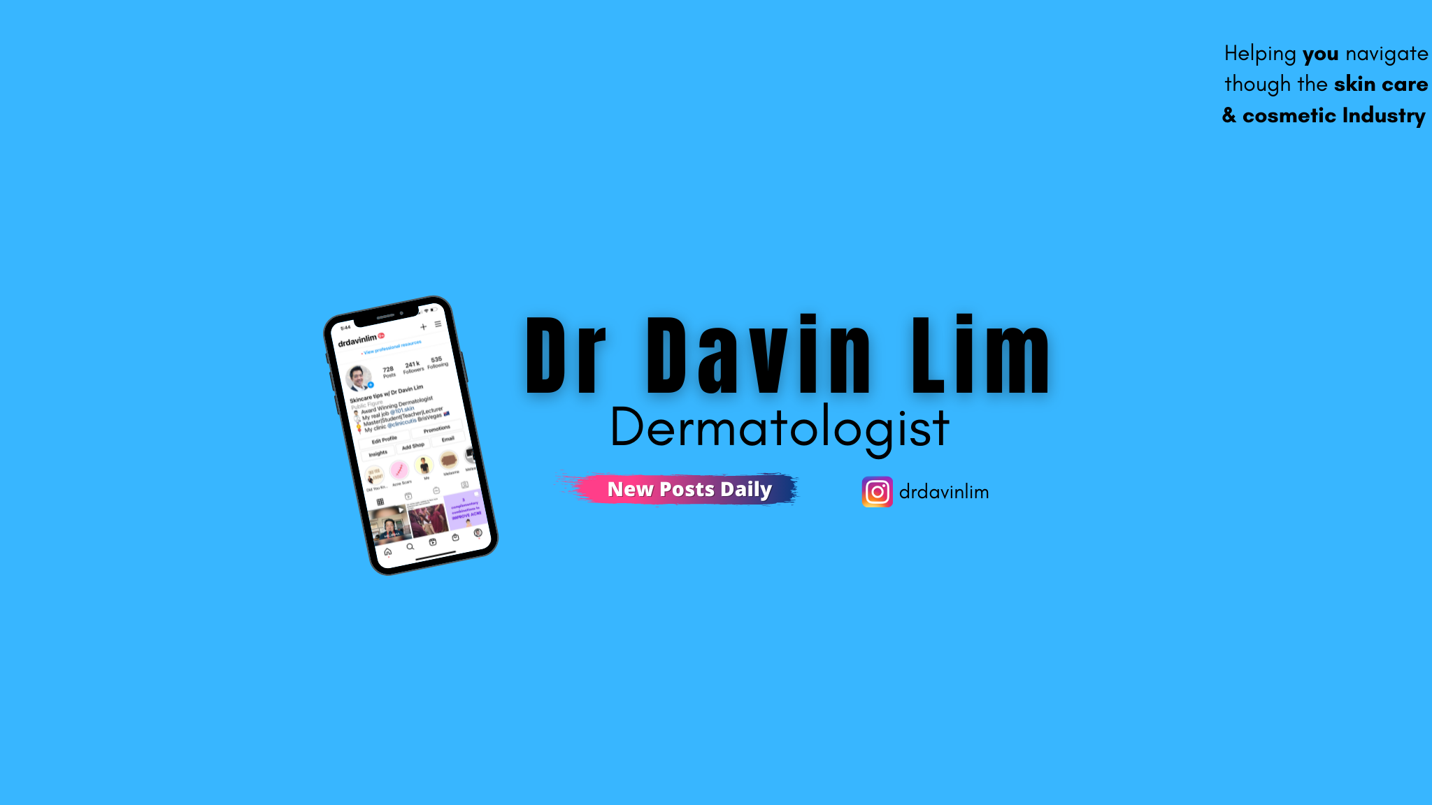 Dr Davin Lim YouTube banner