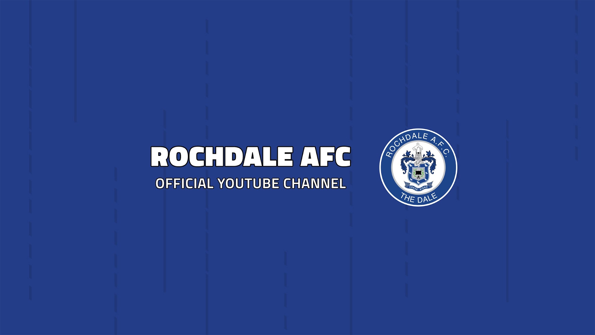 Rochdale AFC YouTube banner