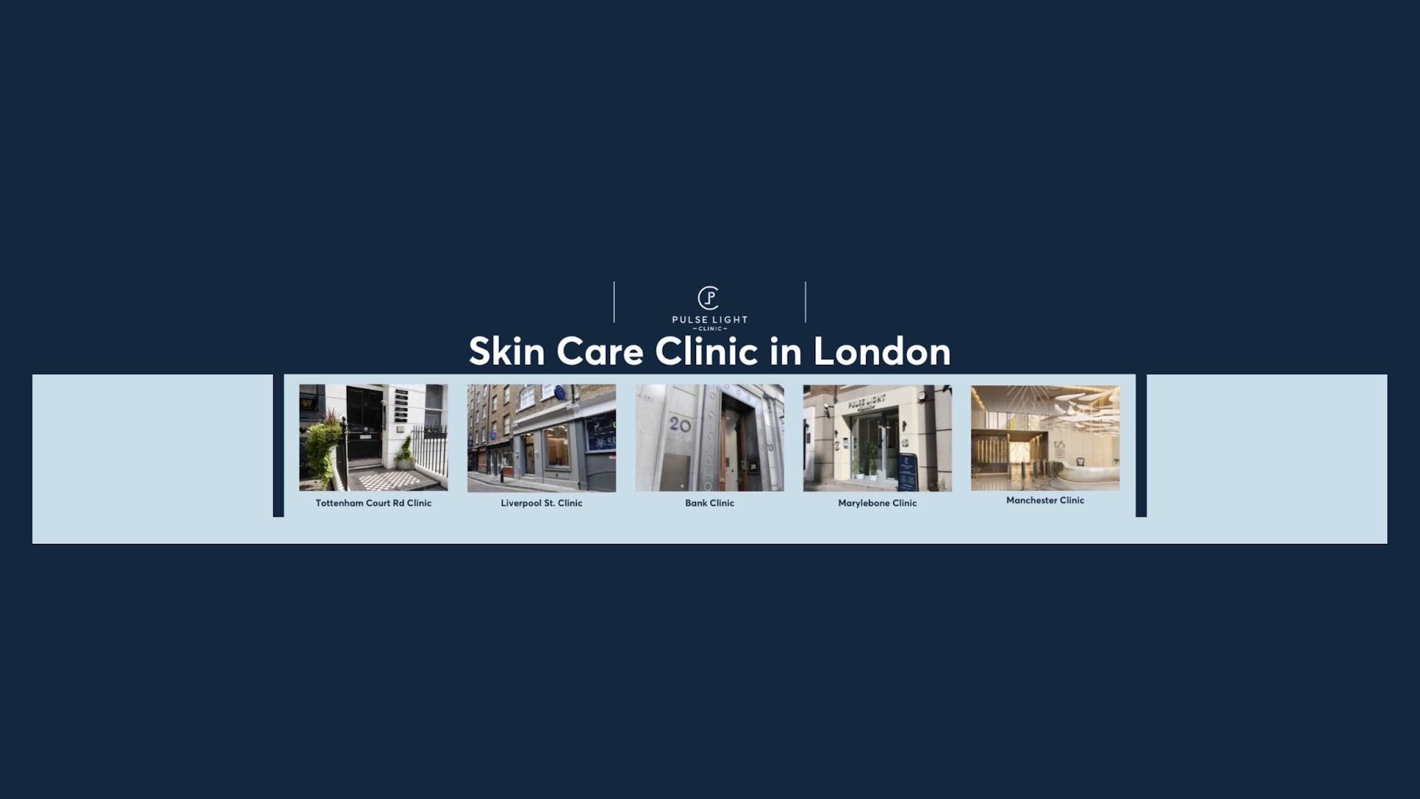 Pulse Light Clinic London YouTube banner