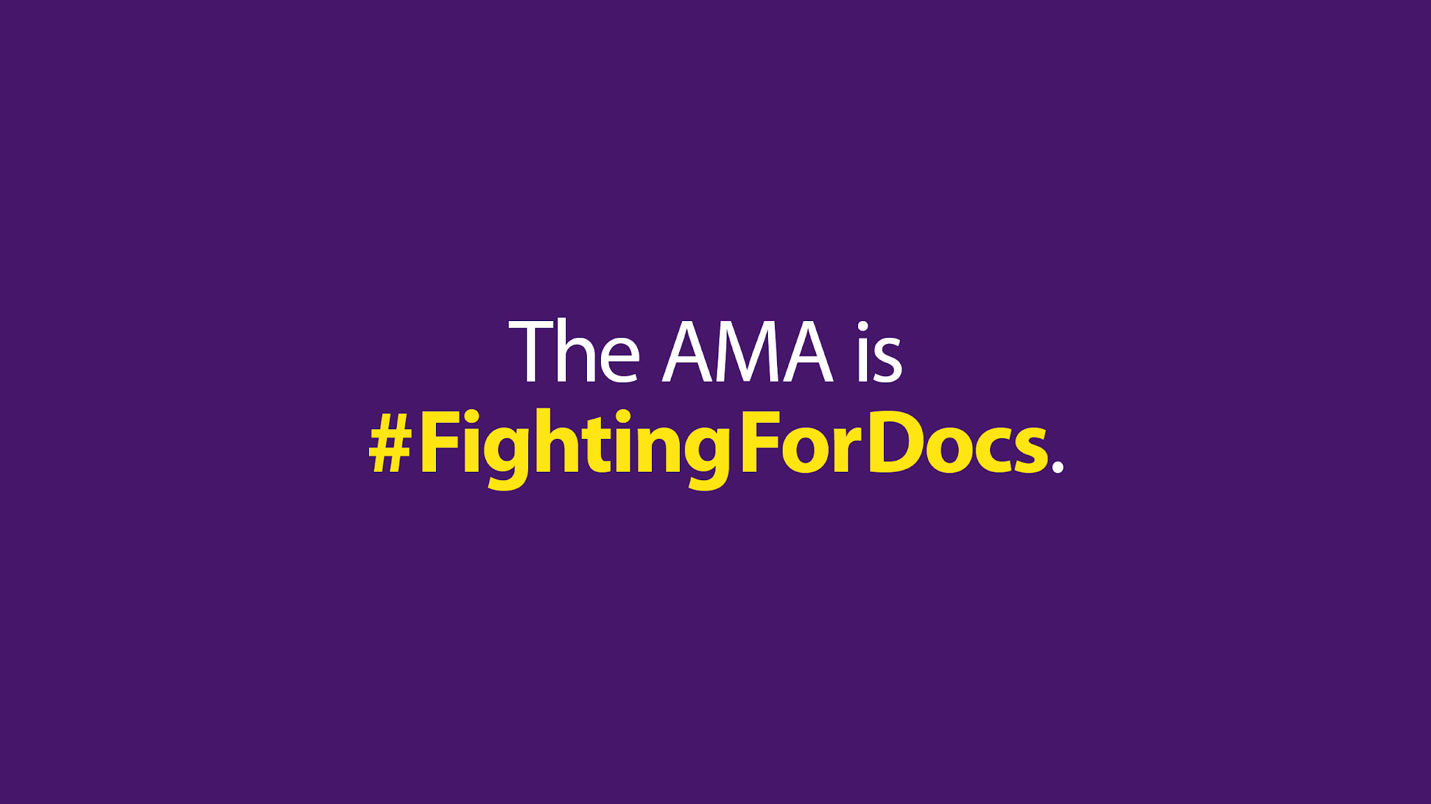 American Medical Association (AMA) YouTube banner