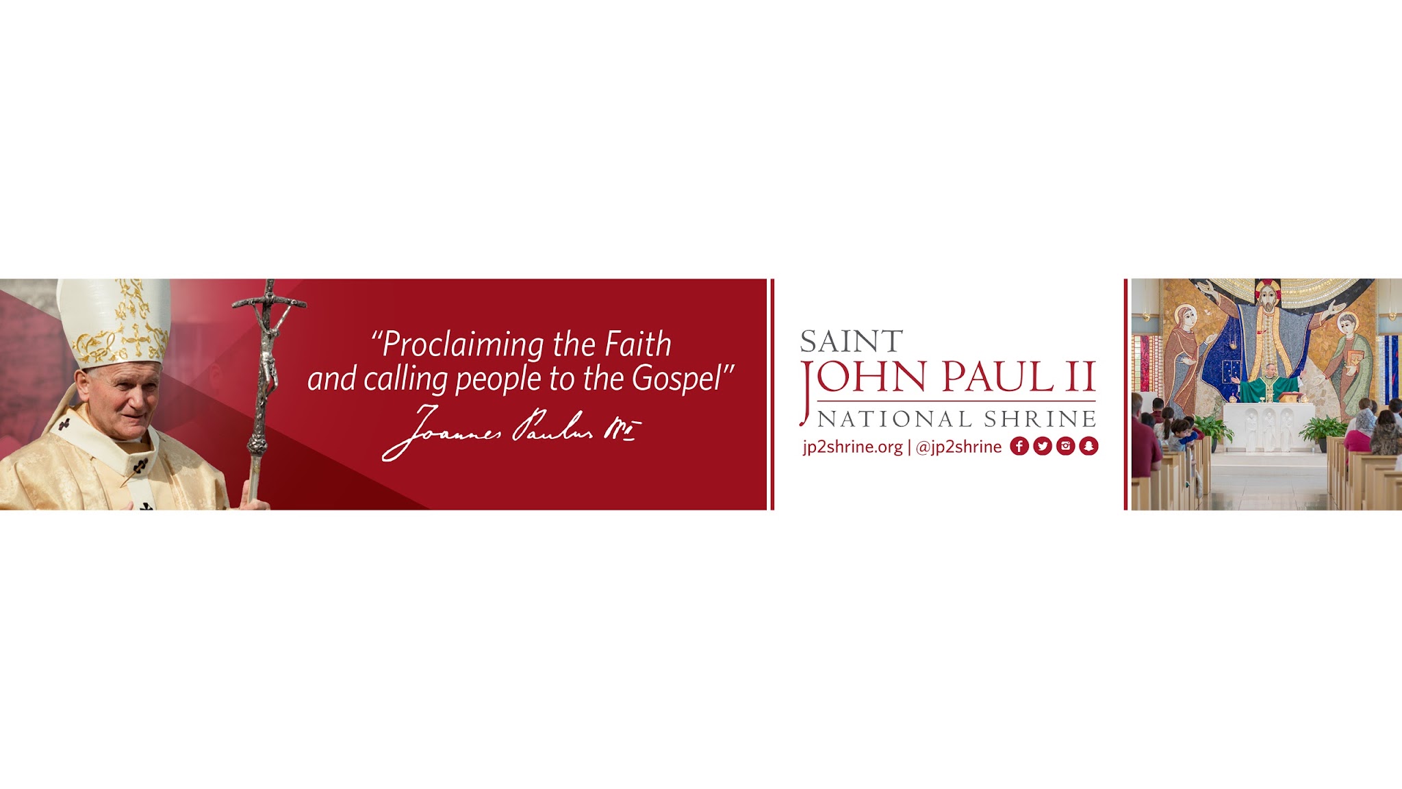 Saint John Paul II National Shrine YouTube banner