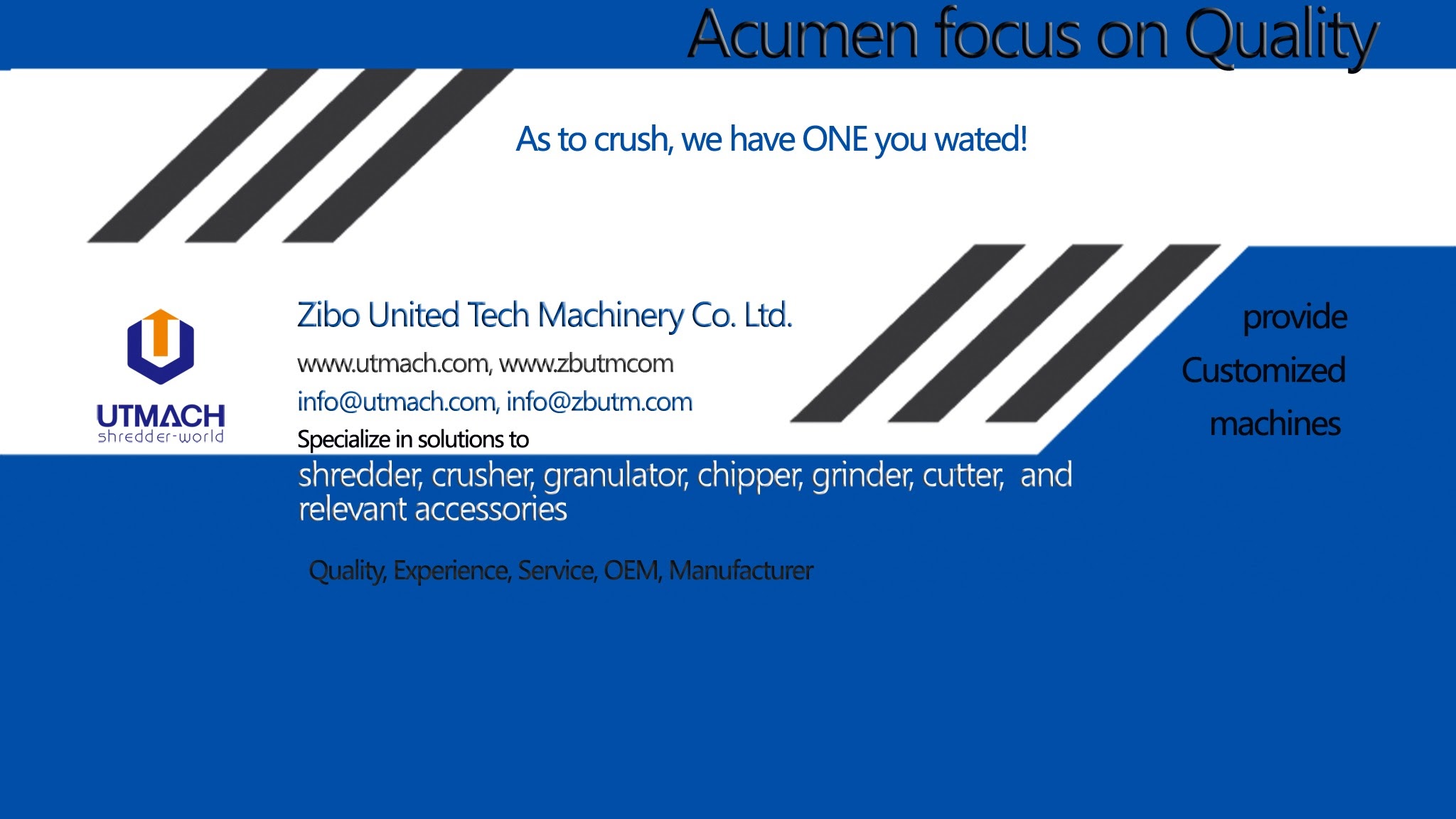 Zibo United Tech Machinery Co., Ltd YouTube banner