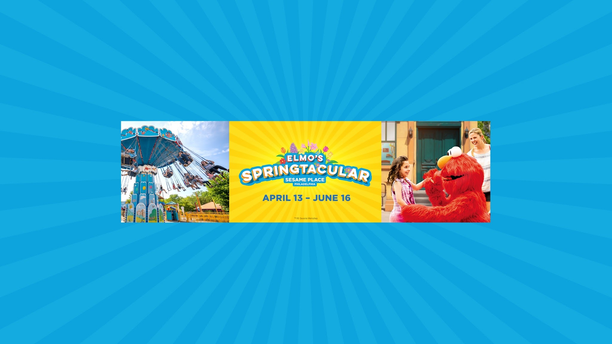 Sesame Place Philadelphia YouTube banner