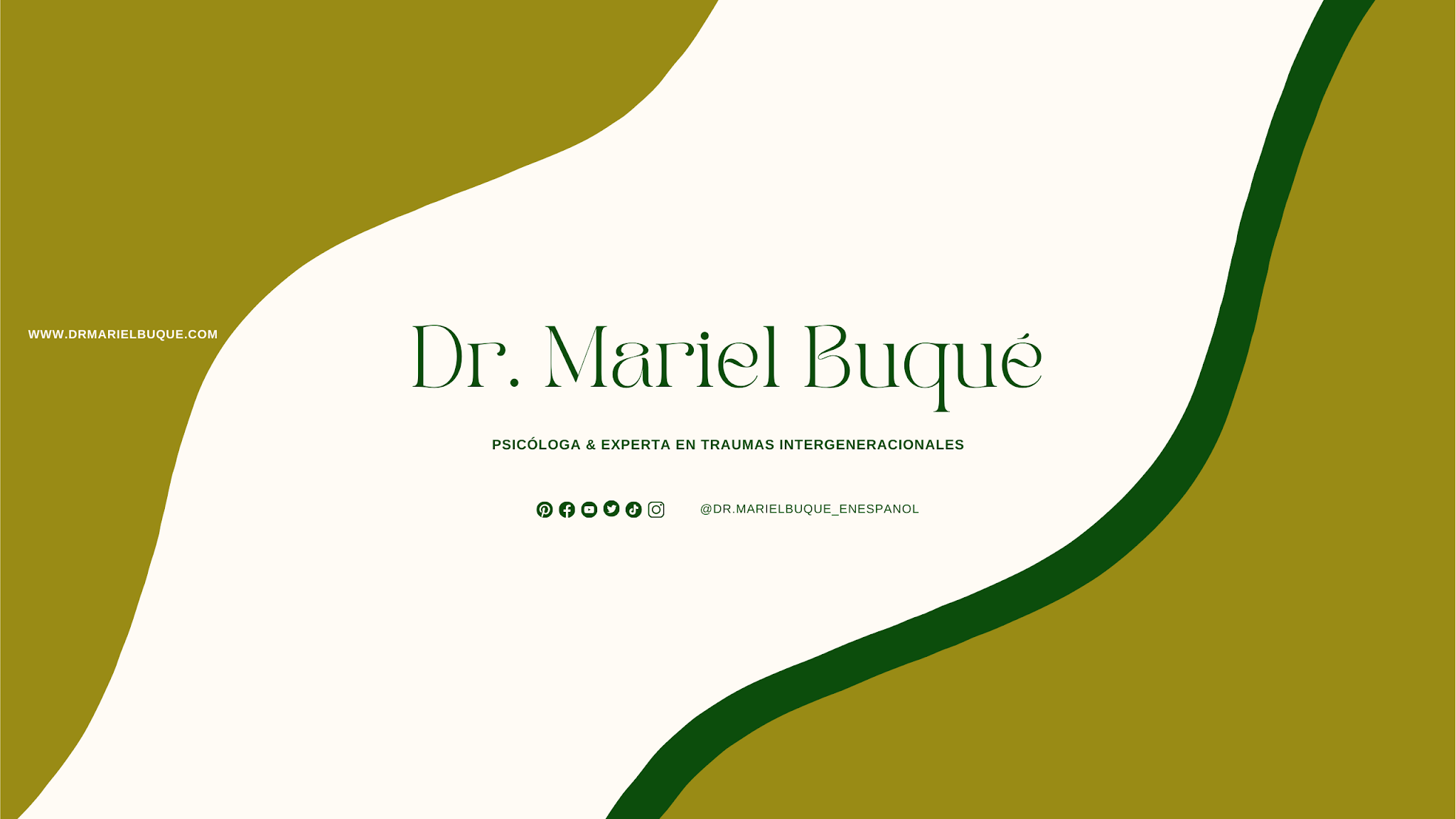 Dr. Mariel Buqué en Español YouTube banner