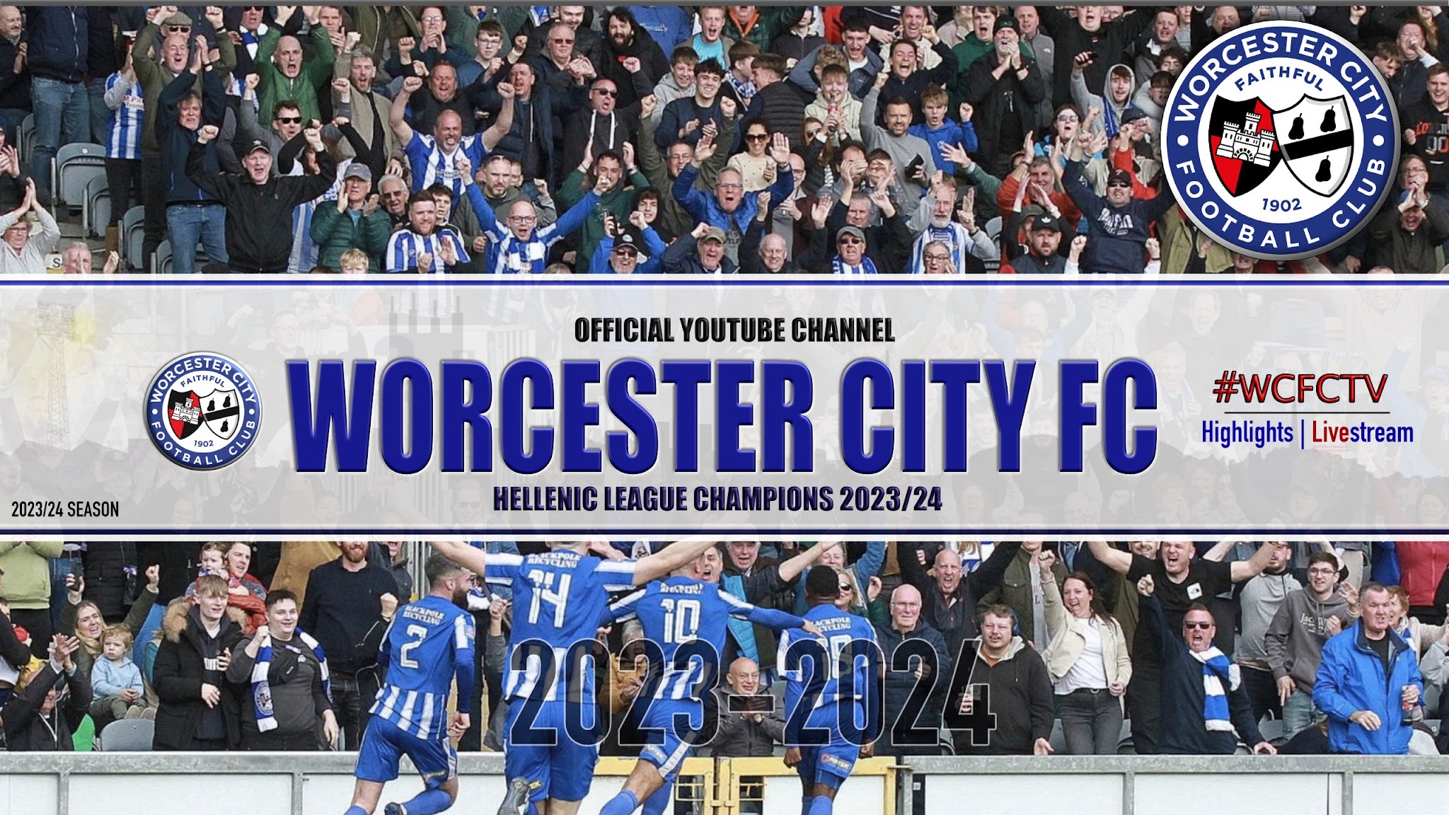 Worcester City FC TV YouTube banner