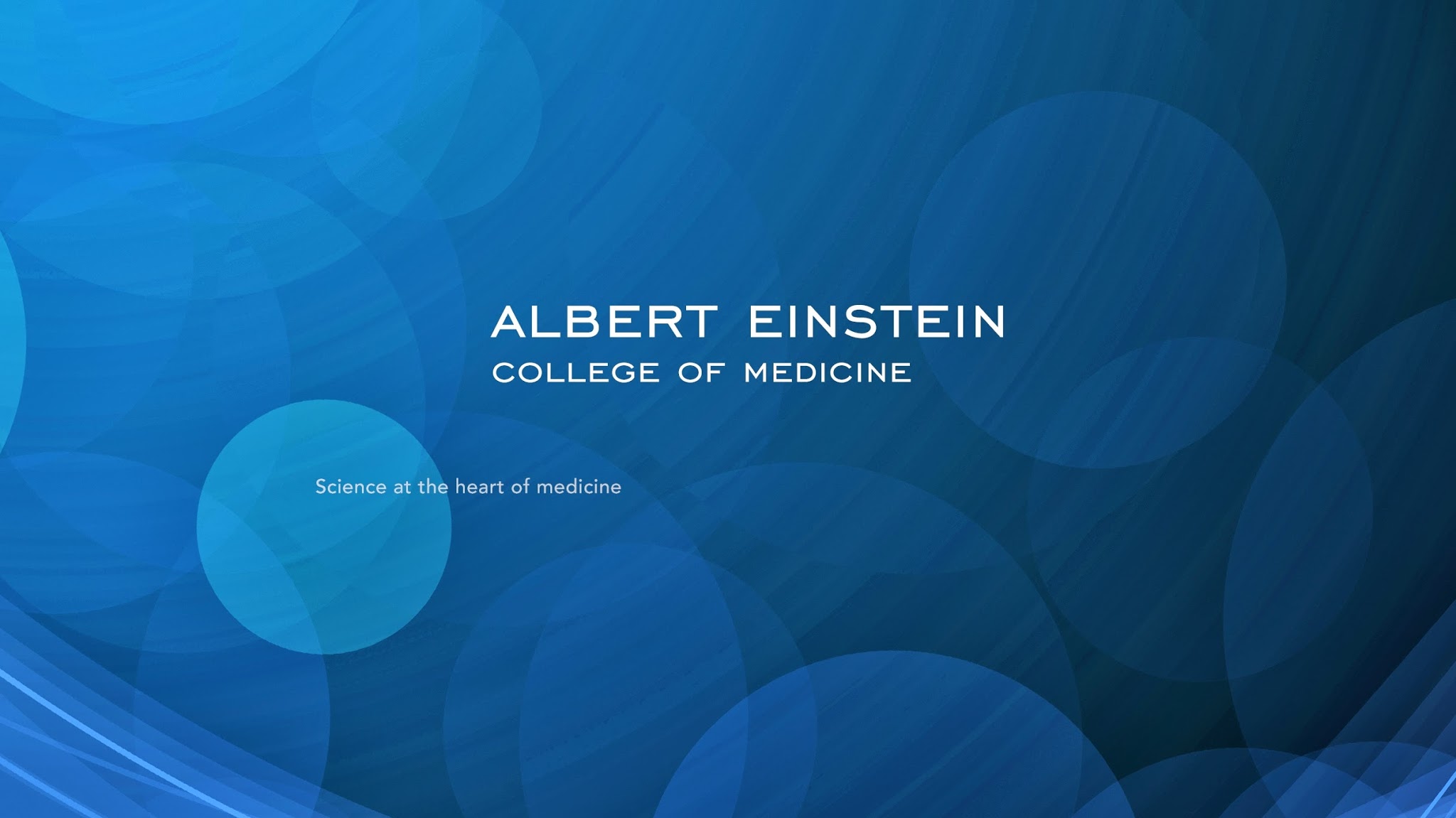 Albert Einstein College of Medicine YouTube banner