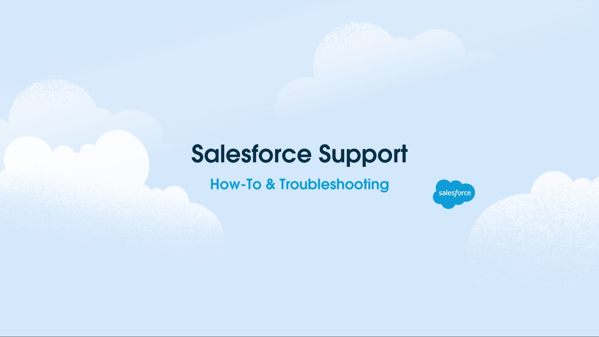 Salesforce Support YouTube banner