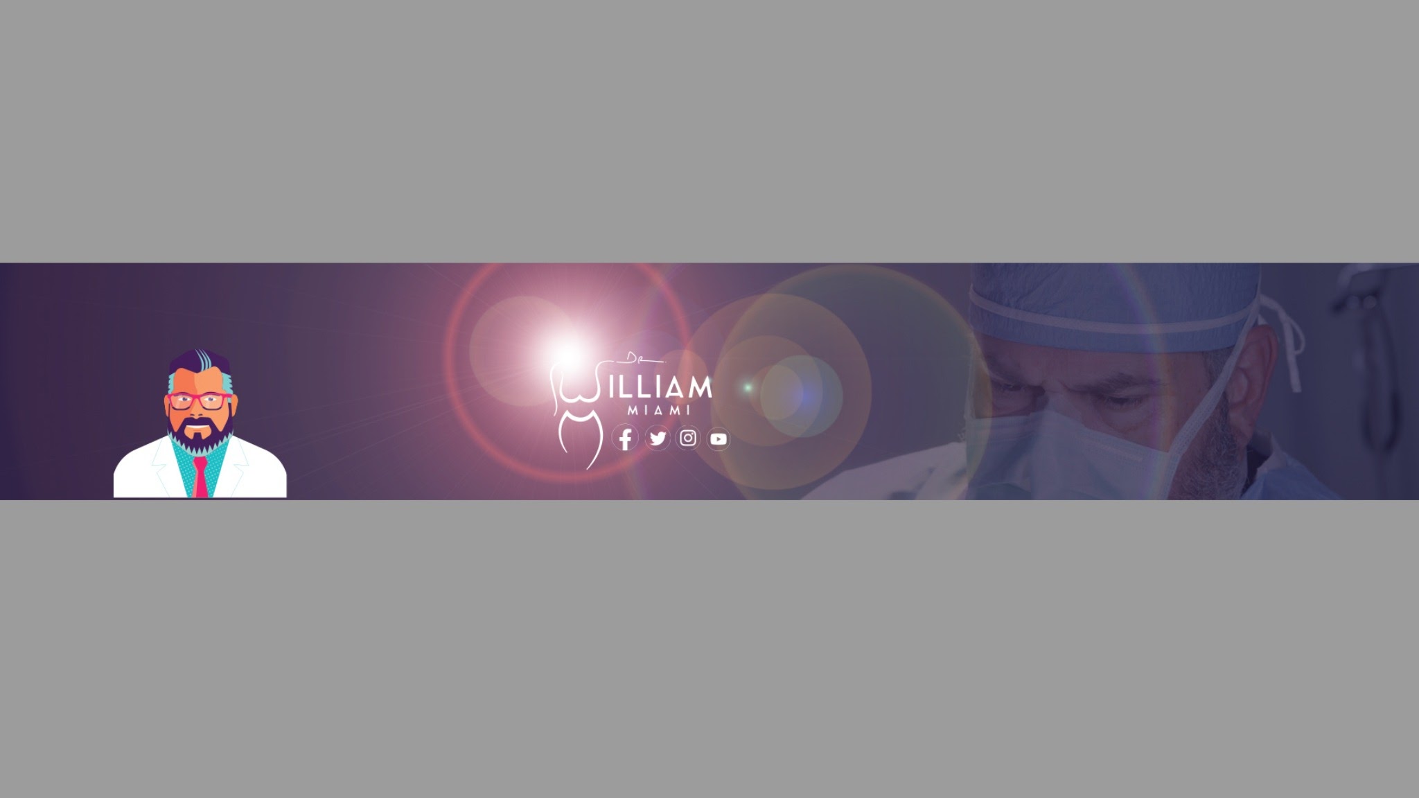 Dr William Miami YouTube banner