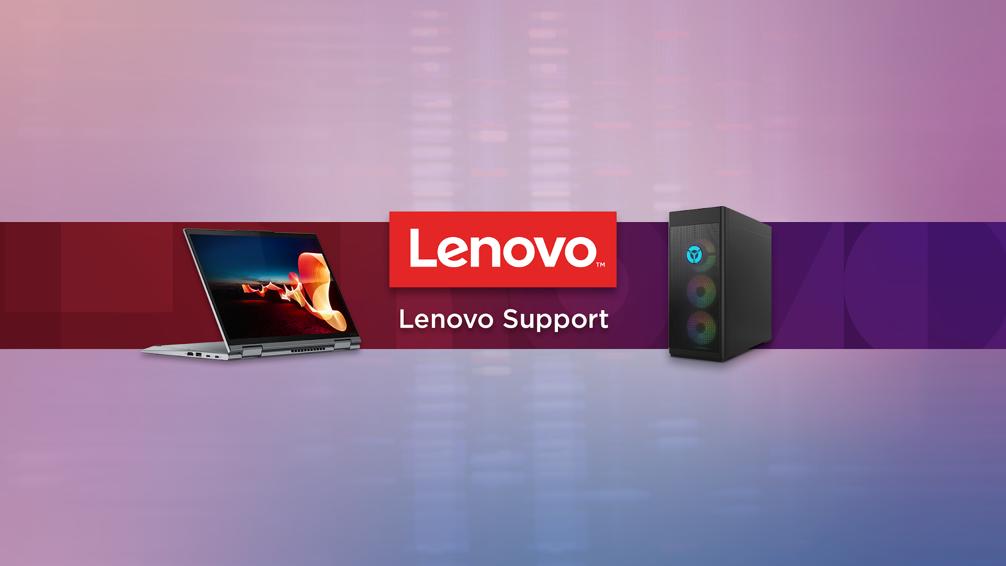 Lenovo Support YouTube banner