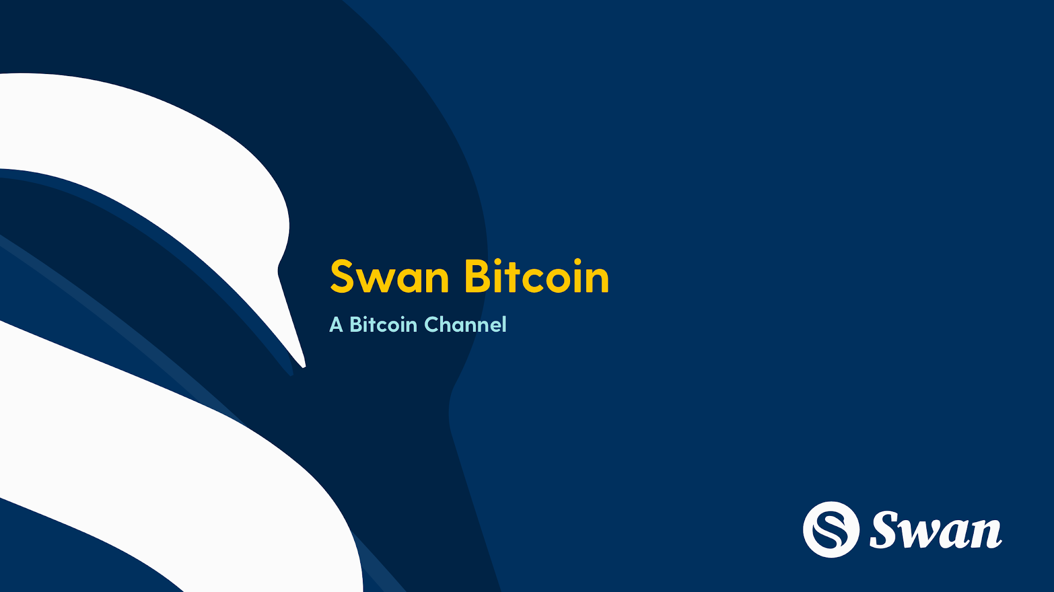 Swan Bitcoin YouTube banner