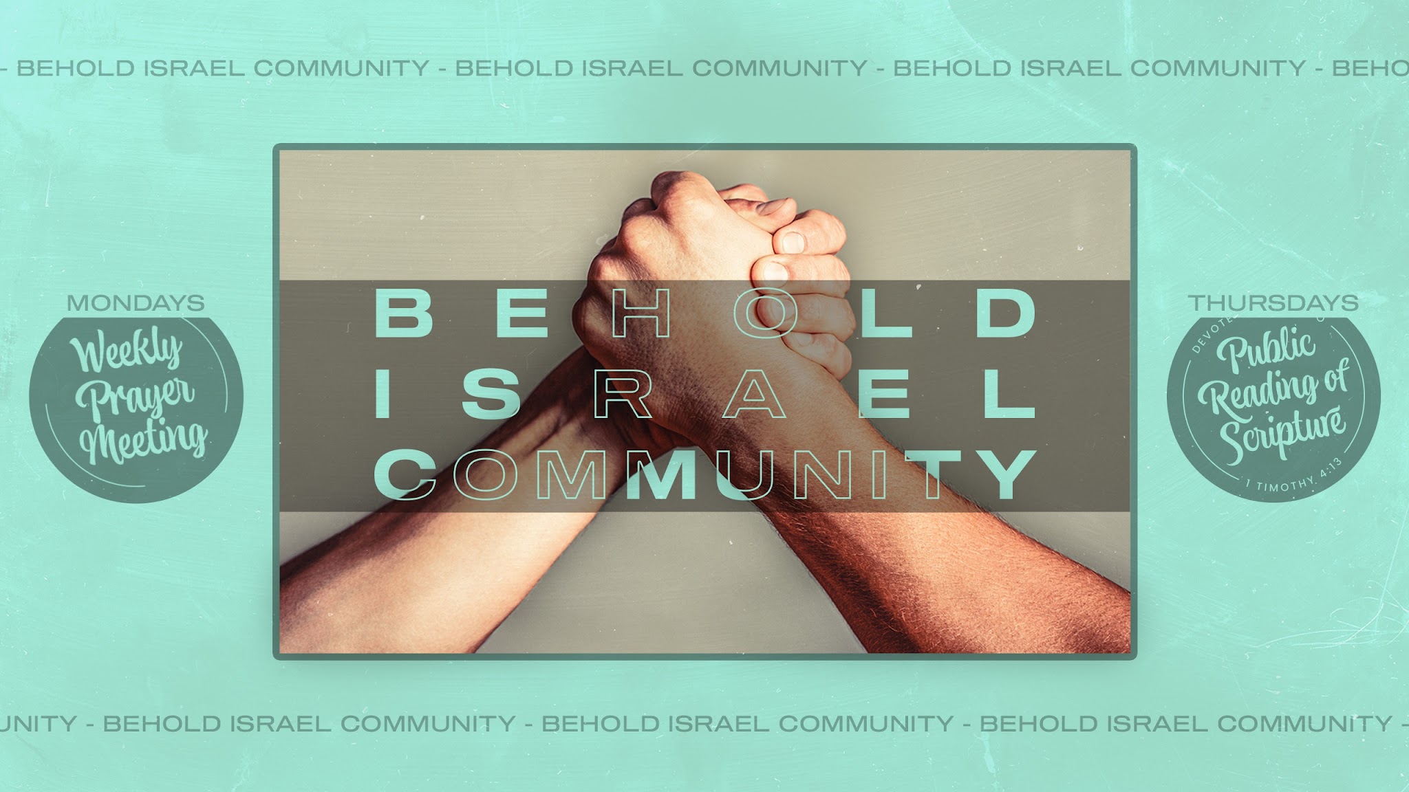 Behold Israel Community YouTube banner