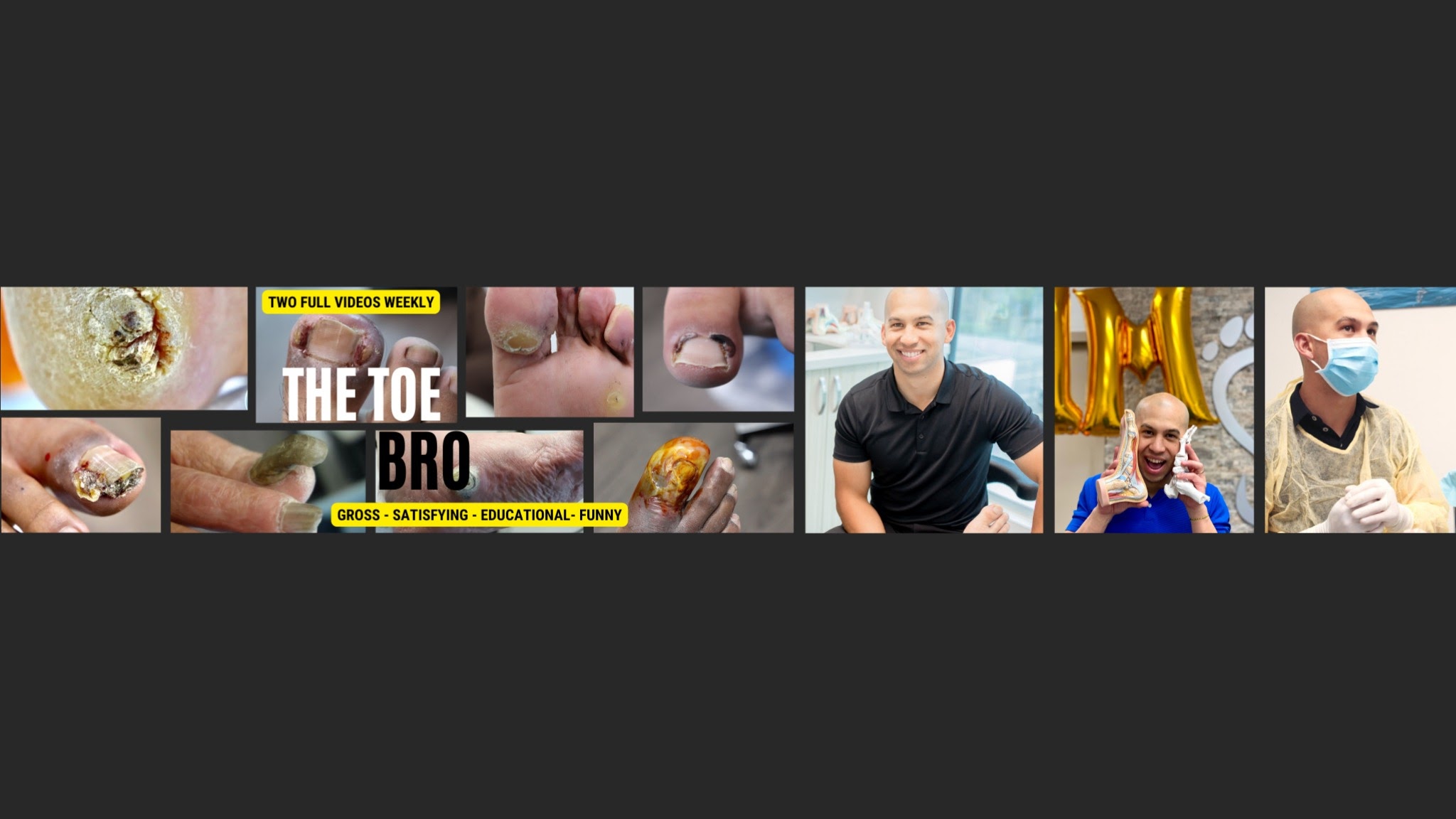 The Toe Bro YouTube banner