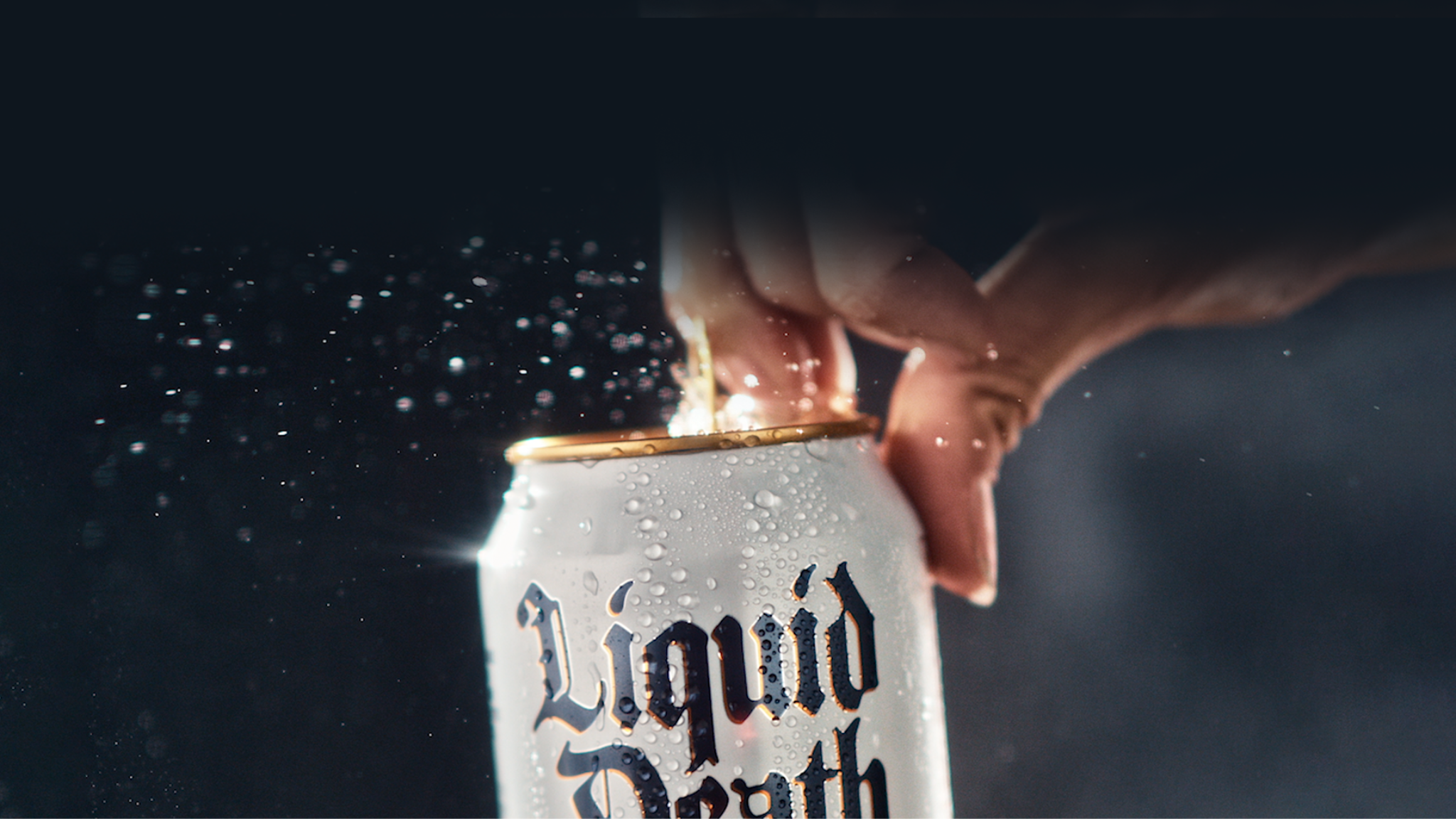 Liquid Death YouTube banner