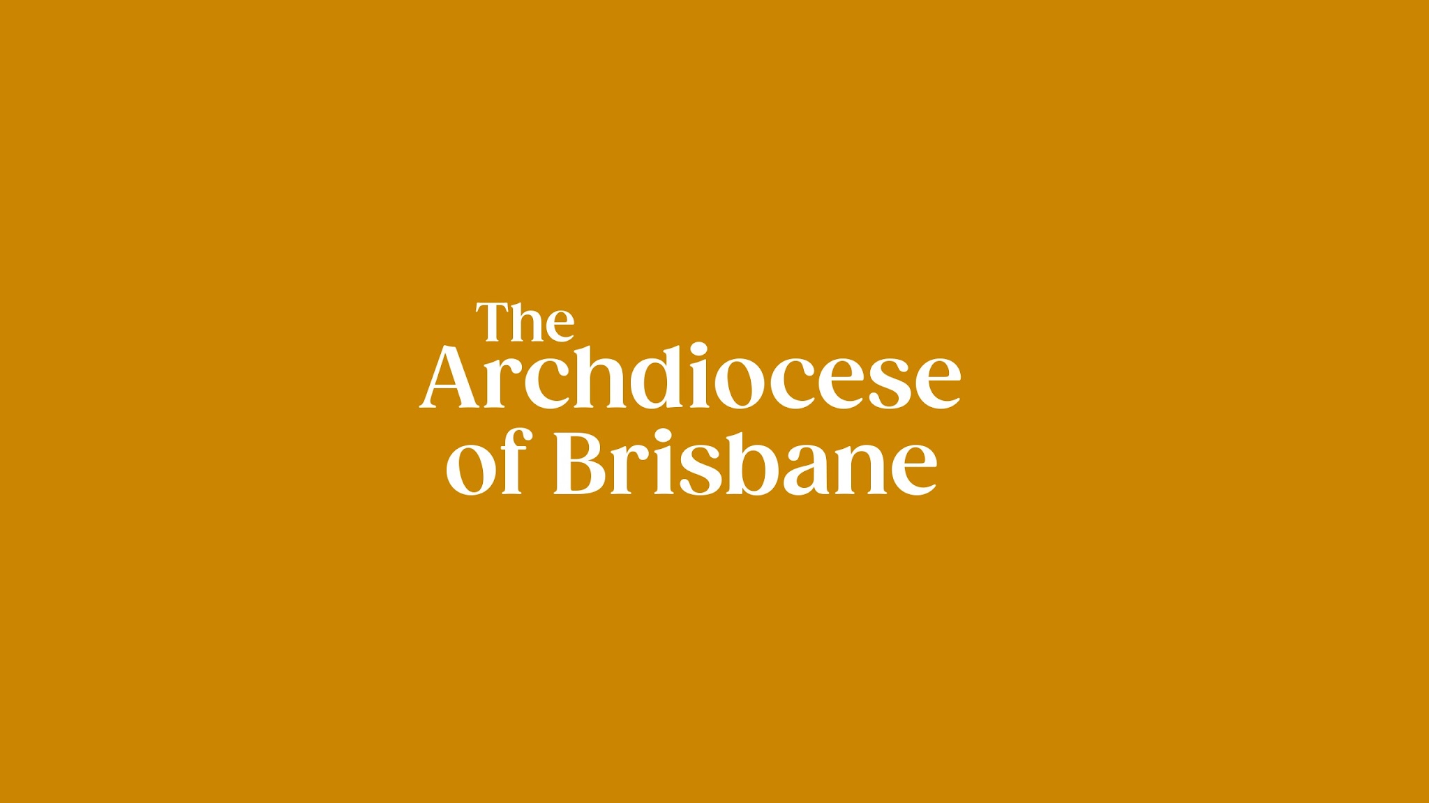 Archdiocese of Brisbane YouTube banner