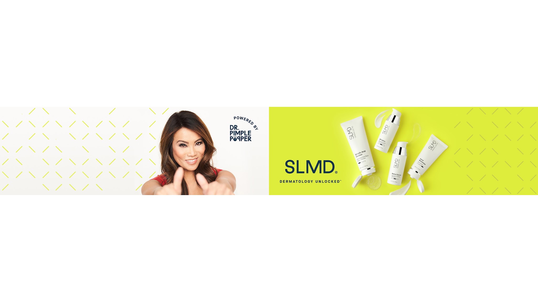 SLMD Skincare YouTube banner