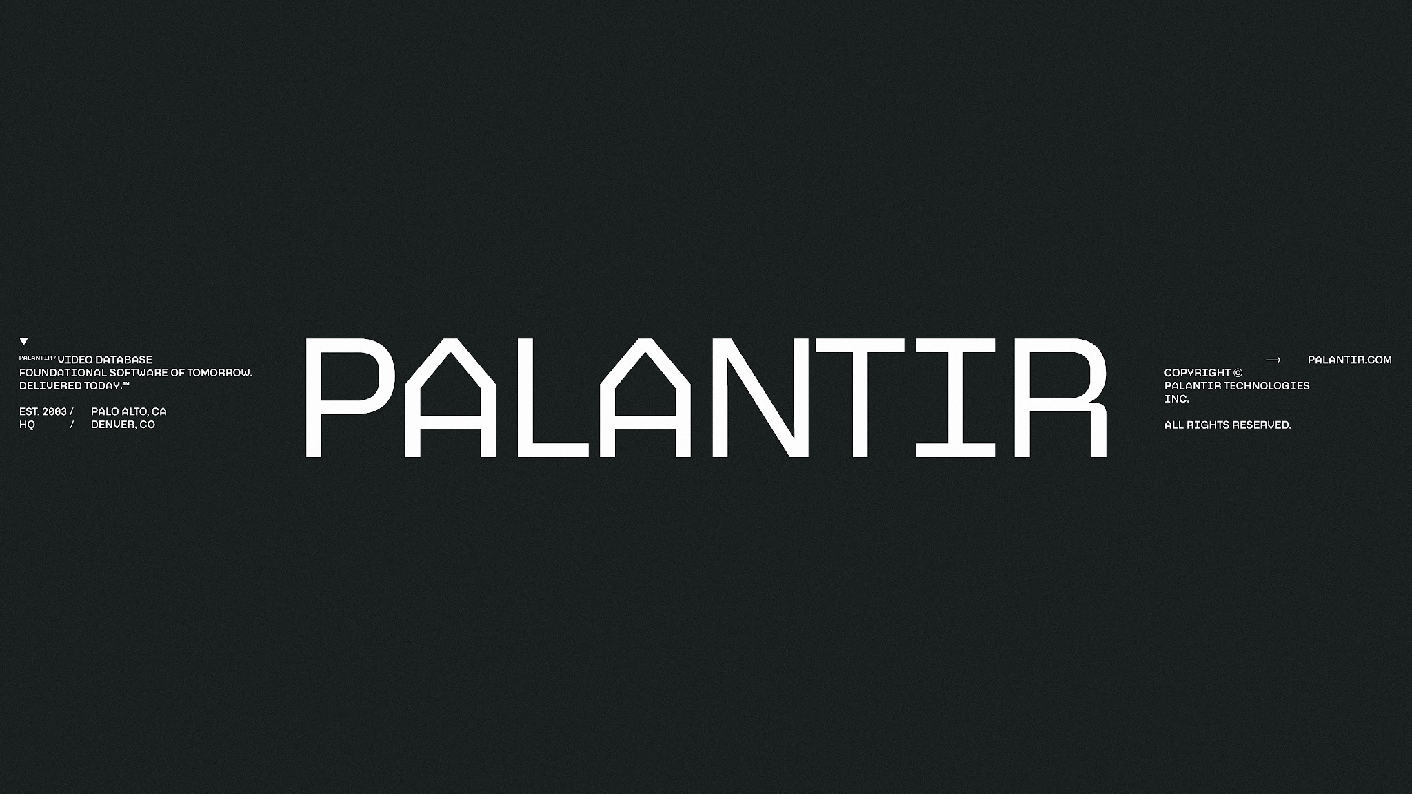 Palantir YouTube banner