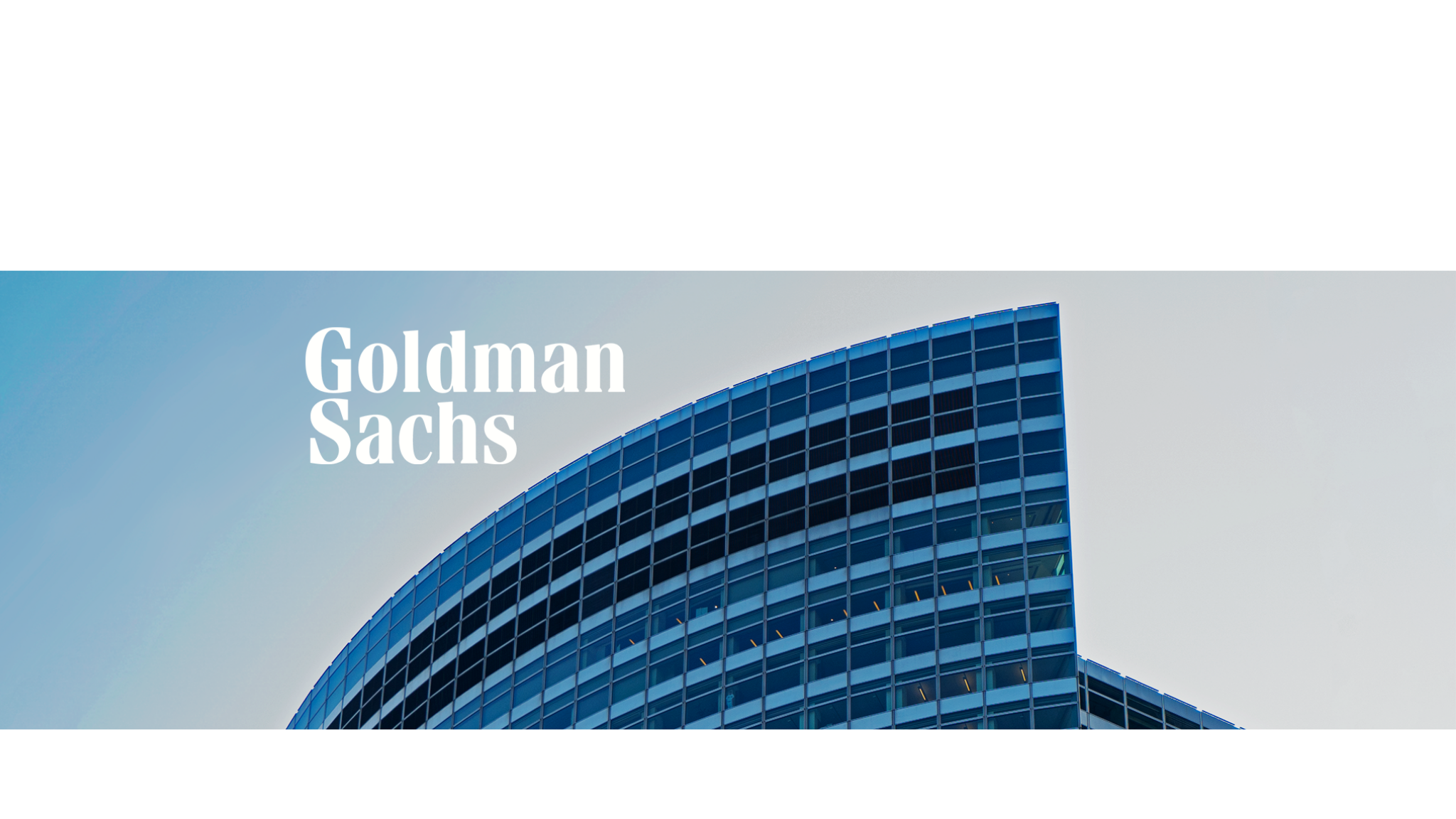 Goldman Sachs YouTube banner